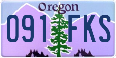 OR license plate 091FKS