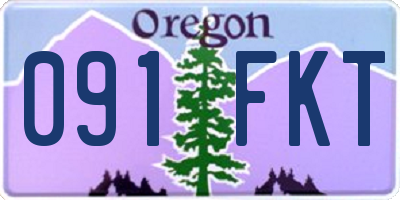 OR license plate 091FKT