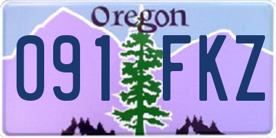 OR license plate 091FKZ