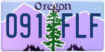 OR license plate 091FLF