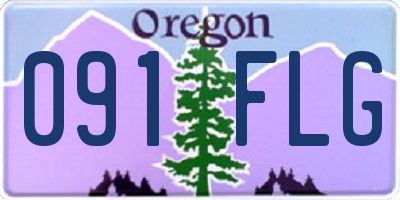 OR license plate 091FLG