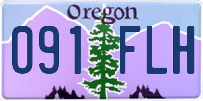 OR license plate 091FLH