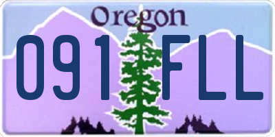 OR license plate 091FLL