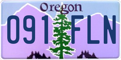 OR license plate 091FLN