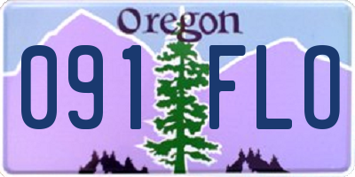 OR license plate 091FLO