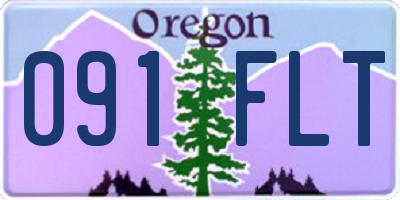 OR license plate 091FLT