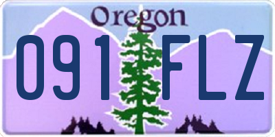 OR license plate 091FLZ