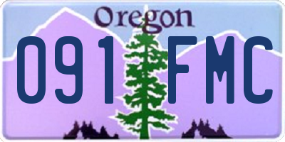 OR license plate 091FMC
