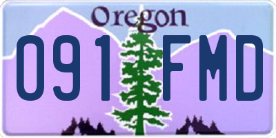 OR license plate 091FMD