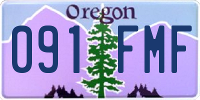 OR license plate 091FMF