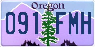 OR license plate 091FMH