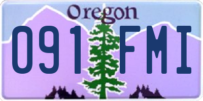 OR license plate 091FMI