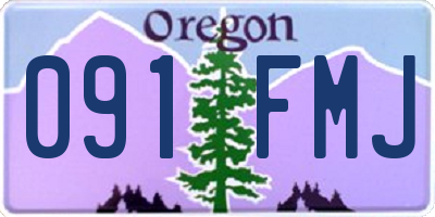 OR license plate 091FMJ