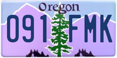 OR license plate 091FMK
