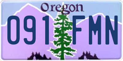 OR license plate 091FMN