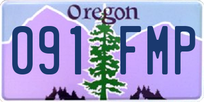 OR license plate 091FMP