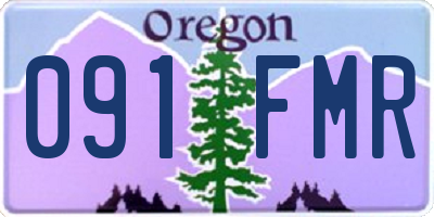 OR license plate 091FMR