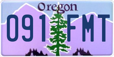 OR license plate 091FMT