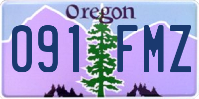 OR license plate 091FMZ