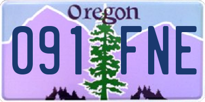 OR license plate 091FNE