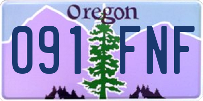 OR license plate 091FNF