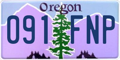 OR license plate 091FNP