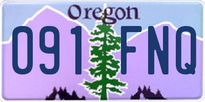 OR license plate 091FNQ
