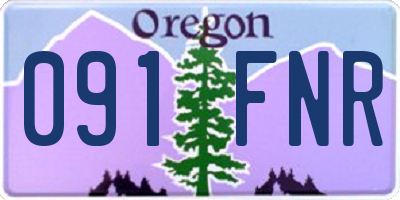 OR license plate 091FNR