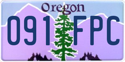 OR license plate 091FPC