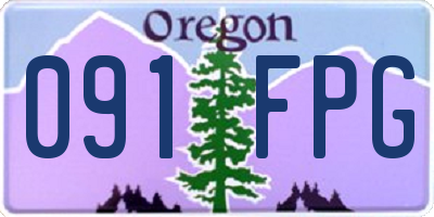 OR license plate 091FPG