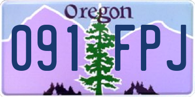 OR license plate 091FPJ