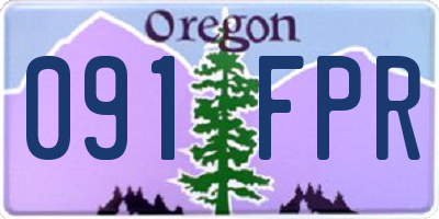 OR license plate 091FPR