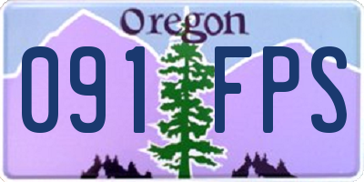 OR license plate 091FPS