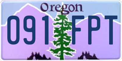 OR license plate 091FPT