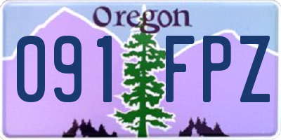 OR license plate 091FPZ