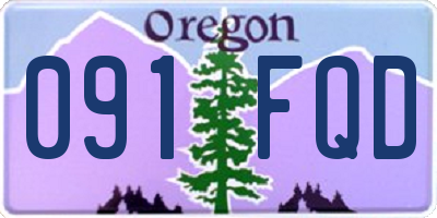 OR license plate 091FQD