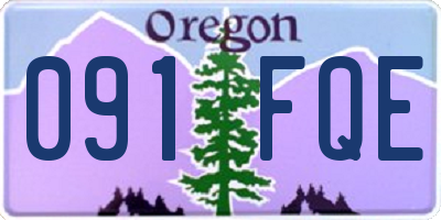OR license plate 091FQE