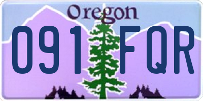 OR license plate 091FQR