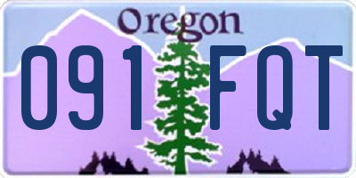 OR license plate 091FQT