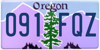 OR license plate 091FQZ