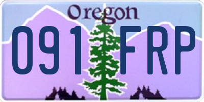 OR license plate 091FRP