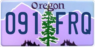 OR license plate 091FRQ