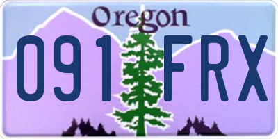 OR license plate 091FRX