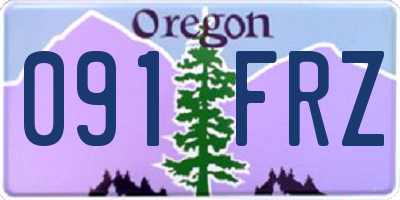 OR license plate 091FRZ