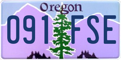 OR license plate 091FSE