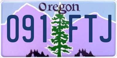 OR license plate 091FTJ