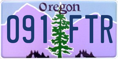 OR license plate 091FTR