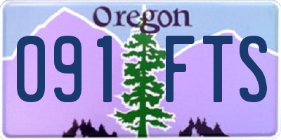 OR license plate 091FTS