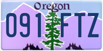 OR license plate 091FTZ