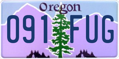 OR license plate 091FUG